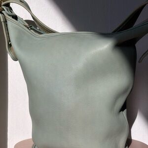 Vintage Coach Duffle Sac in RARE Aqua (9085)